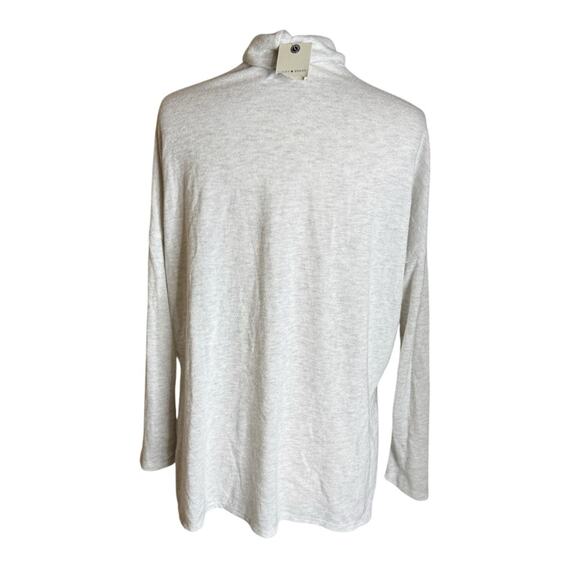 Lucky Brand Cowl Neck Knit Light Gray Lightweight‎ Sweater Women’s Small New NWT - Picture 2 of 9